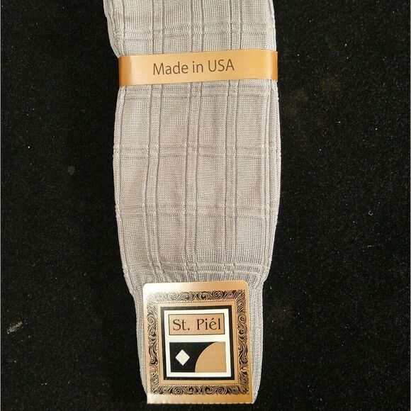 MEN'S ST. PIEL RAYON BLEND BOX PATTERN SOCK 10-13 - Picture 1 of 2